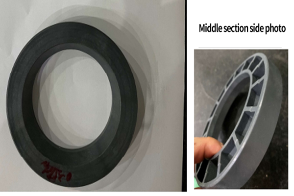 Diaphragm support ring changed from machining to injection molding